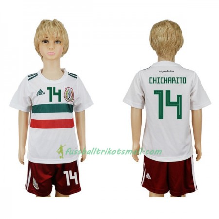 Fußballtrikots Mexiko Chicharito 14 Kinder WM 2018 Auswärts-trikot kaufen